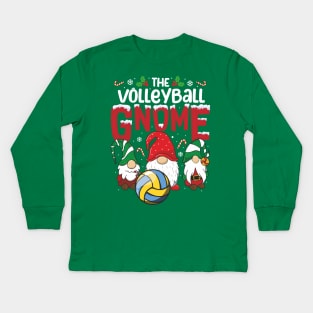 gnome pajamas volleyball Gnome Xmas cute Christmas gnome Kids Long Sleeve T-Shirt